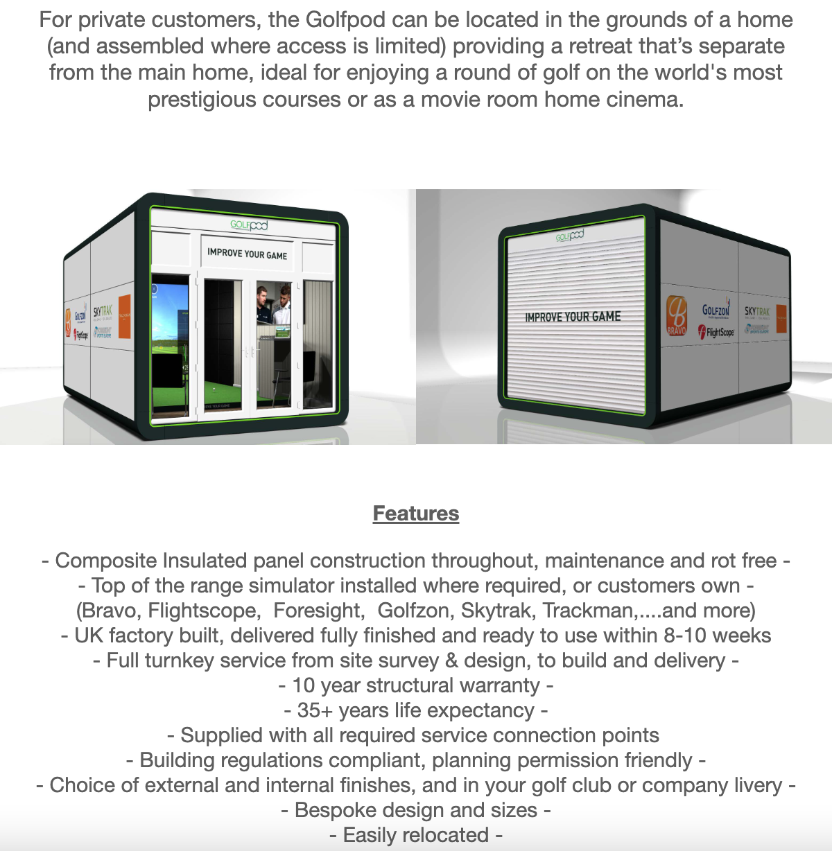 Module Golf Club The perfect space for golf lessons & club fitting with full swing ...
